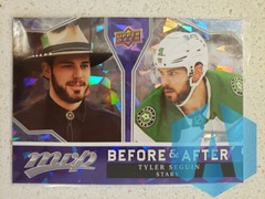 2021-22 Upper Deck MVP Tyler Seguin BA-3 Before & After Purple Cracked Ice